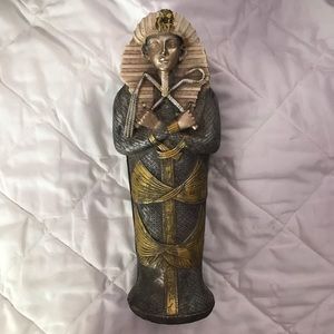 Vintage King Tut Tomb Decor with Lid